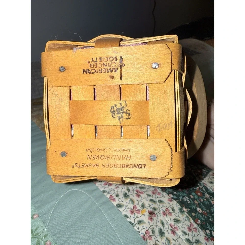 Longaberger Horizon of Hope Basket Combo American Cancer Society 1998